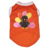 Petitebella Rainbow Turkey Puppy Camisa para perro (naranja, pequeña)