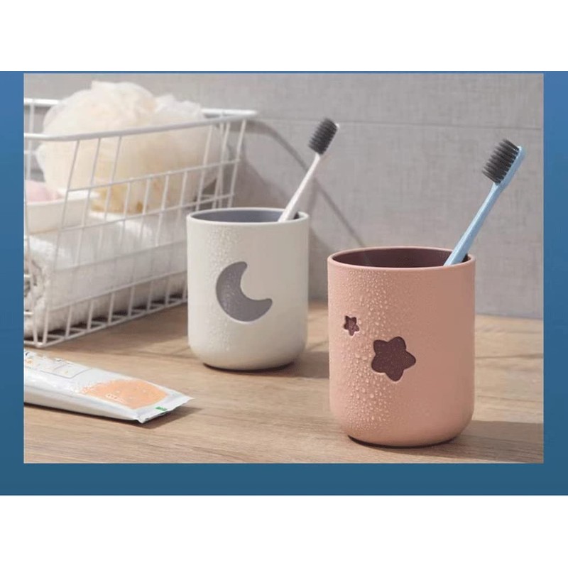Rabyleo Two-Color Lucky Pair Cup Bathroom Toothbrush Cup Household Cartoon