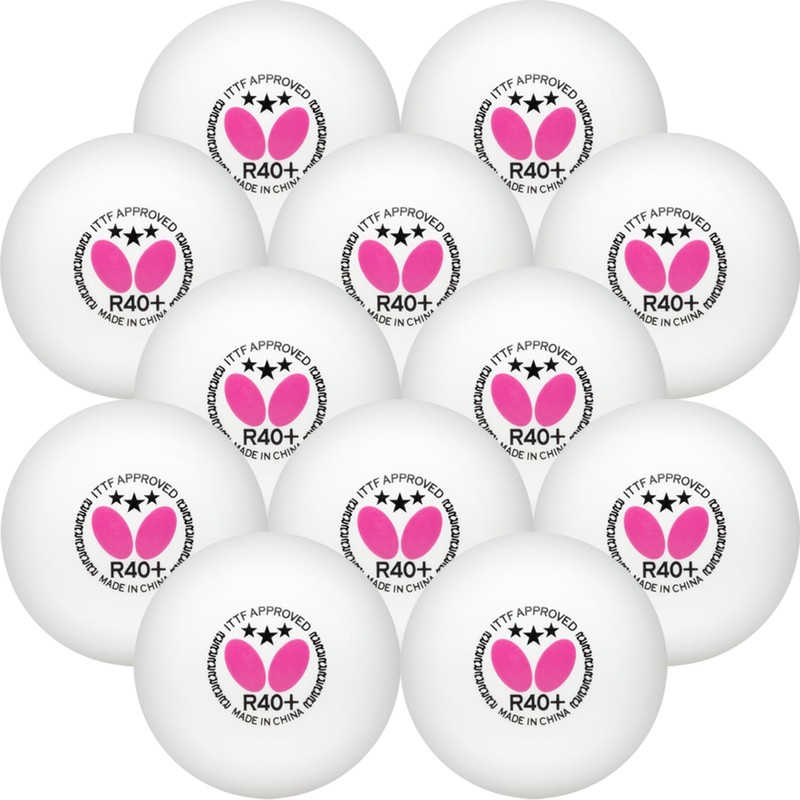 Butterfly R40+ 3* Table Tennis Ball- box of twelve