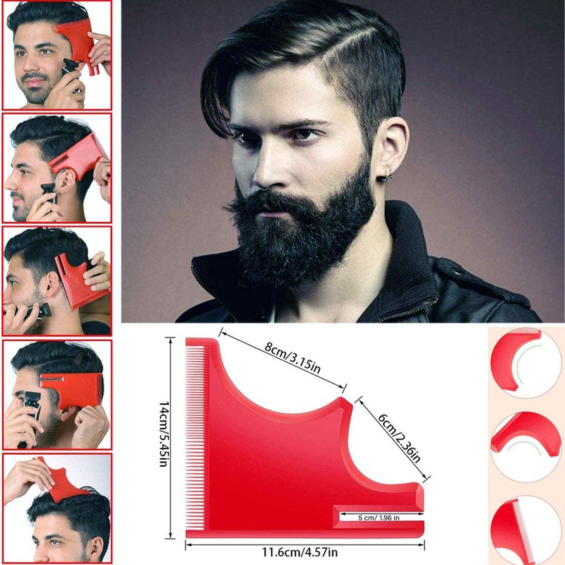 4 Piece Beard Stencil Set Beard Shapes Beard Stencils Men