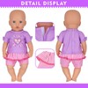K.T. Fancy 4 Sets Baby Doll Clothes and Accessories for