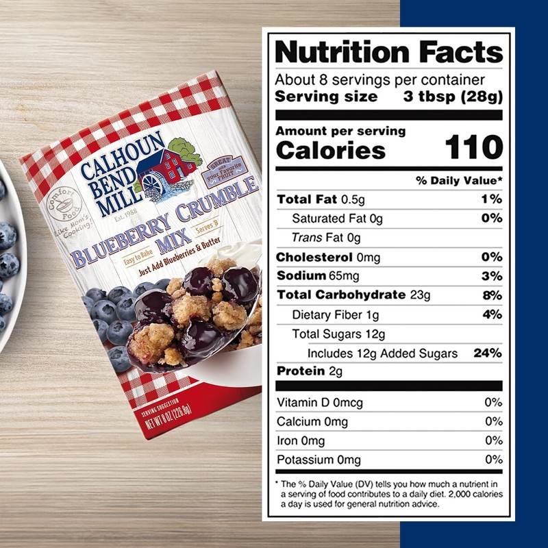 Calhoun Bend Mill Blueberry Crumble Mix | Delicious Easy to