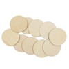 Kisbeibi 100 Pieces 20mm Unfinished Wooden Slices Round Logs Natural