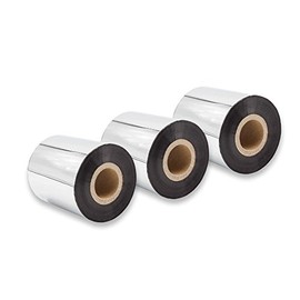 vhbw 3 x Thermal Transfer Tape Compatible with Zebra XiIII, Xi Series, XiIII Plus Printer Label Printer, Smudge-Proof, 70 mm x 300 m, Wax-Plus Black