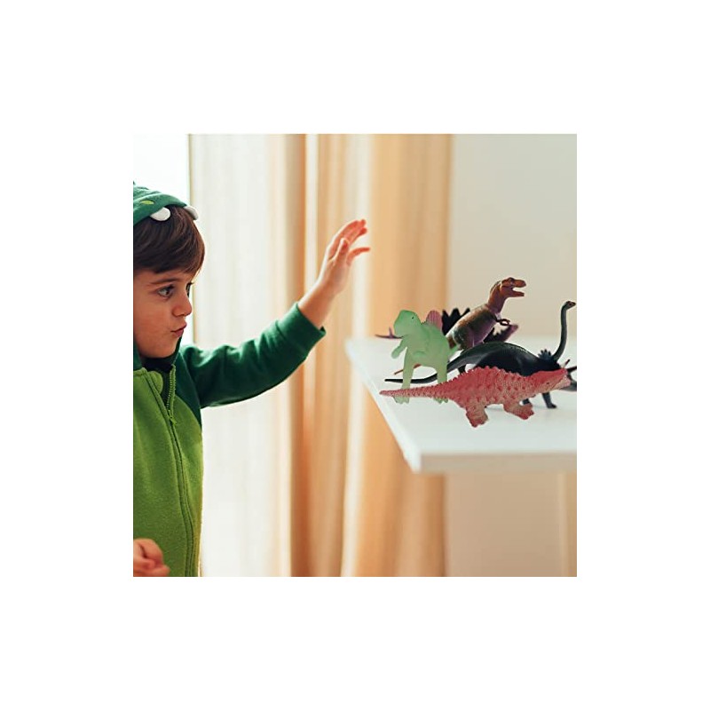 Playlearn Glow In Dark UV Dinosaur Set, Charge in the