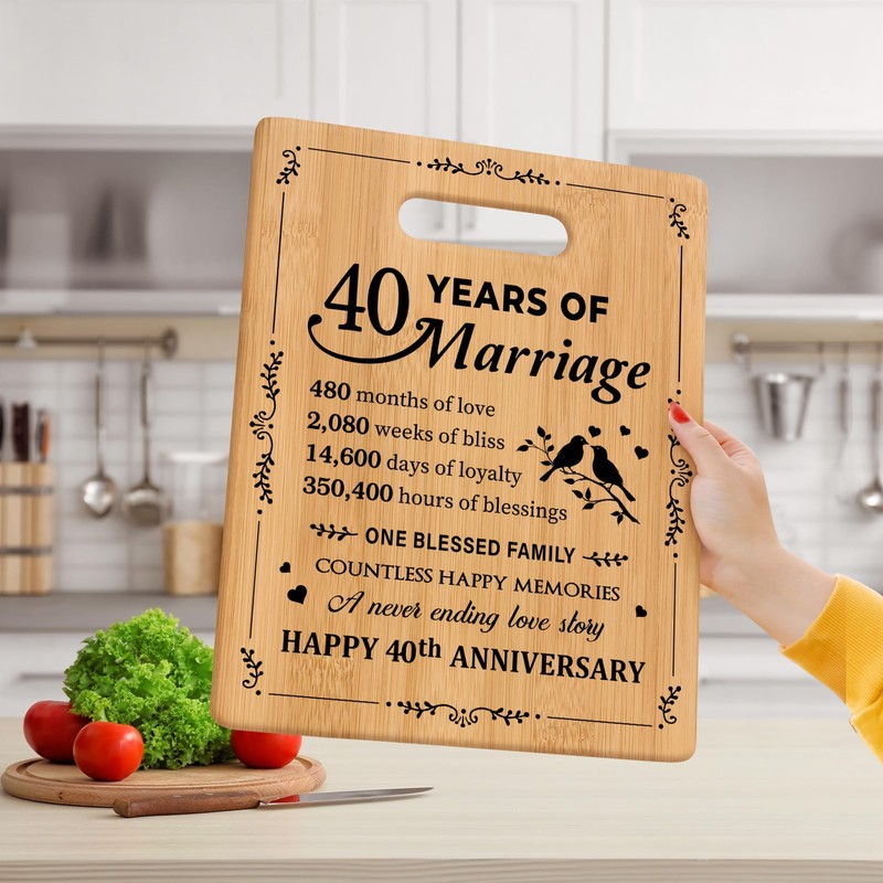 Gleevara Ruby Wedding Gifts, 40th Anniversary Wedding Gifts, Romantic Bamboo