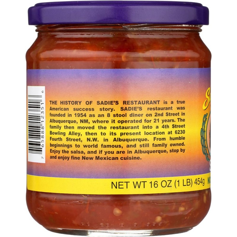 Sadie's Not As Hot Salsa 16 Oz (Pack of 3)