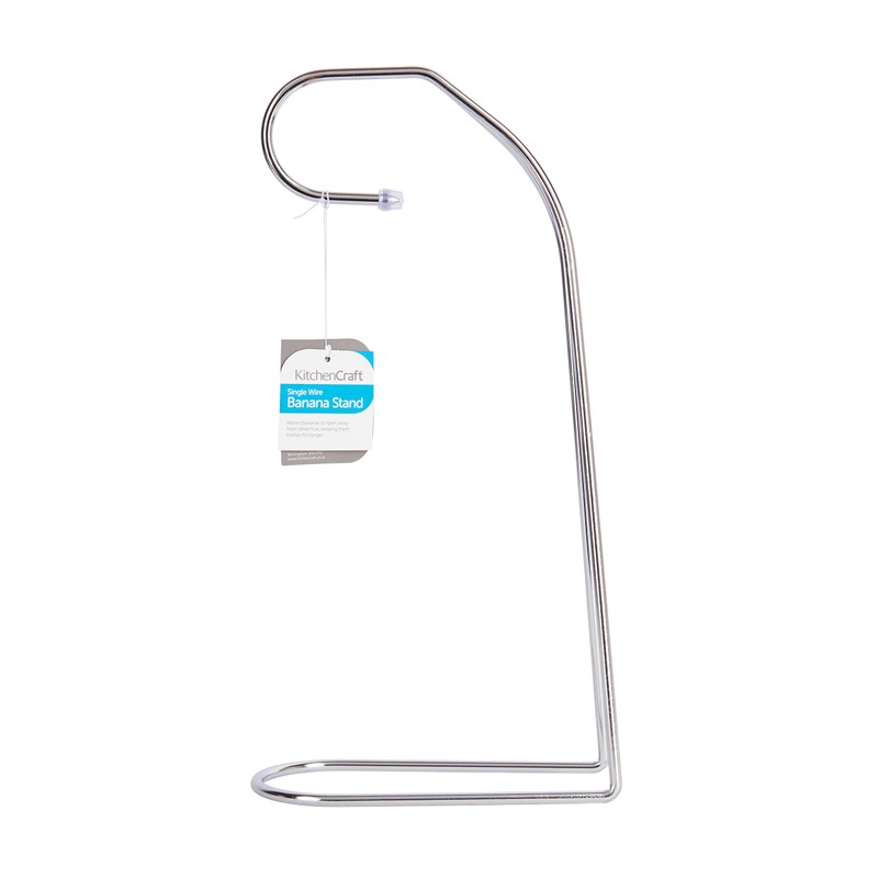 KitchenCraft Banana Holder with Chrome Plated Finish, Metal Kitchen Gadget,