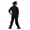 WILBERS & WILBERS 310467 Children's Pilot Costume in Black, Captain,