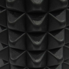 IBF Iron Body Fitness Acupoint Foam Roller - 12", High-Density EVA Foam Roller for Deep Tissue Massage, Back Pain, Yoga, and Physical Therapy - Black and Red