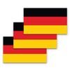 3x5 German Flag Sticker 3-Pack Made with Durable Waterproof Material