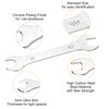 sourcing map 2pcs Thin Open End spanners SAE, 1/2x9/16 Inches,