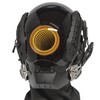 Punk Helmet Mask Futuristic Mask with Infinity Mirror Lights Techwear
