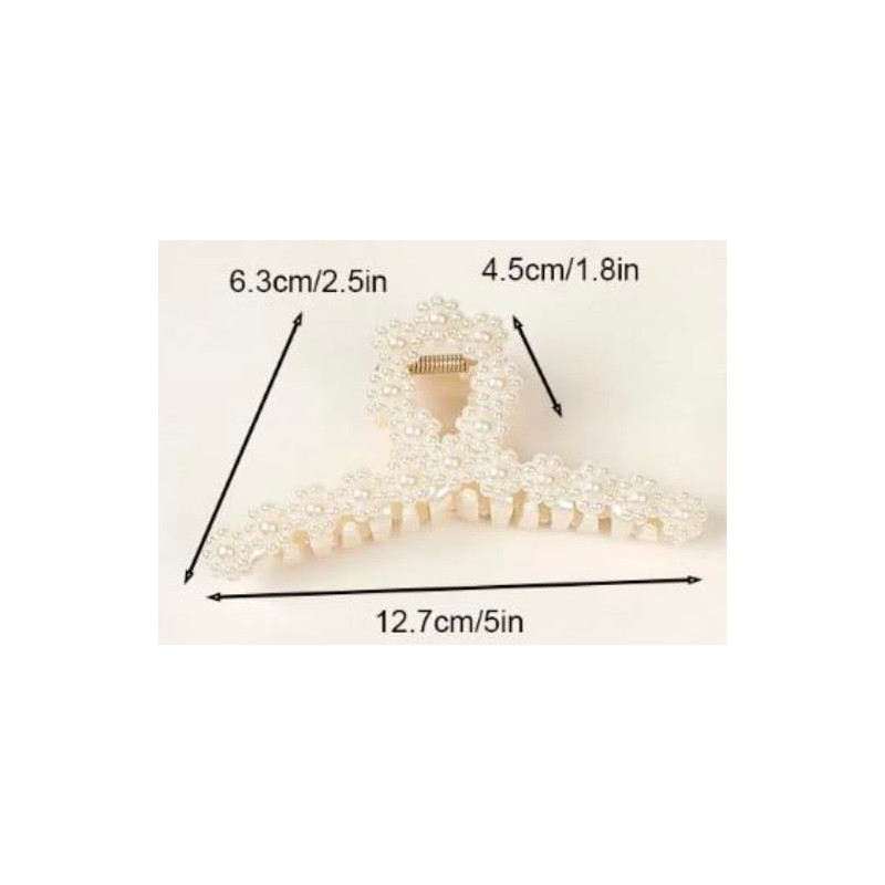 Seleny Pearl Claw Clips (Butterfly, 12 cm)