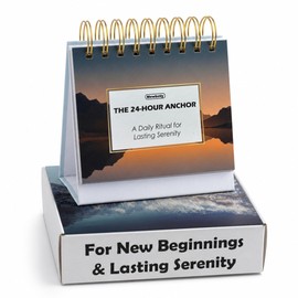 Daily Sobriety Perpetual Desk Calendar - 366 Days of Recovery Affirmations & CBT Mindset Shifts, Nature Recovery Present for Alcohol & Substance Sobriety, Interactive "Stay Sober" Tracker