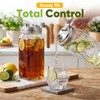2 Pack 64 oz Glass Mason Jar Pitchers with Lids,