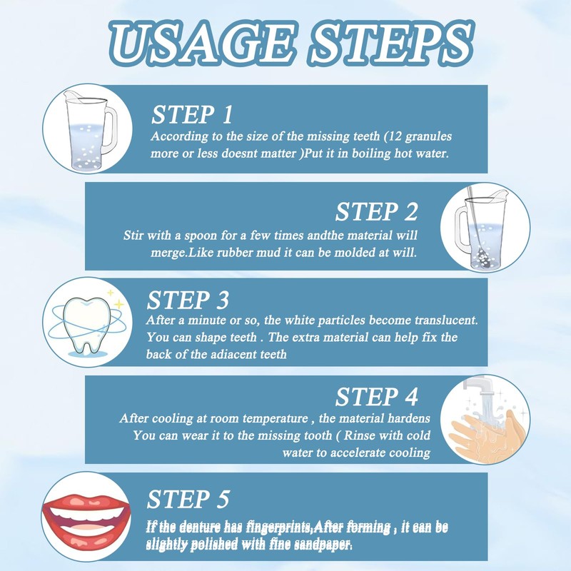 Dentures Do Yourself Dental Repair Kit, Denture Denture Prosthesis Complete