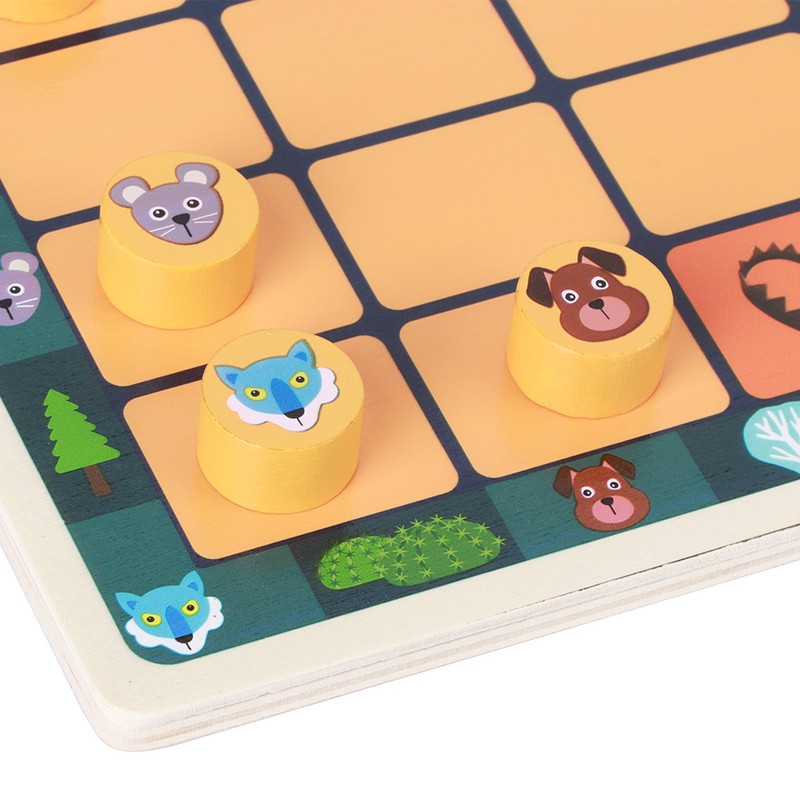 Animal Checker Children Chess Toys Educational MultiFunction Desktop Games Toy(#1