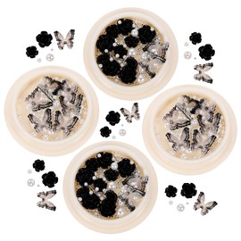 Baluue Flower Nail Art Charms Rhinestones and for Unique Nail Decorations and Supplies