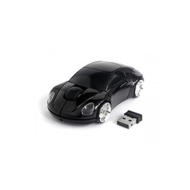 Mouse Óptico Inalámbrico Carro Auto Luces Led Negro