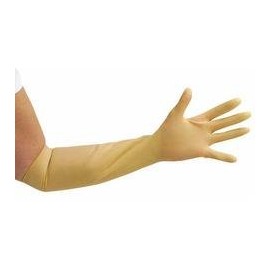 Gauntlet Latex Gloves - Long Length - 1 Pair - Large