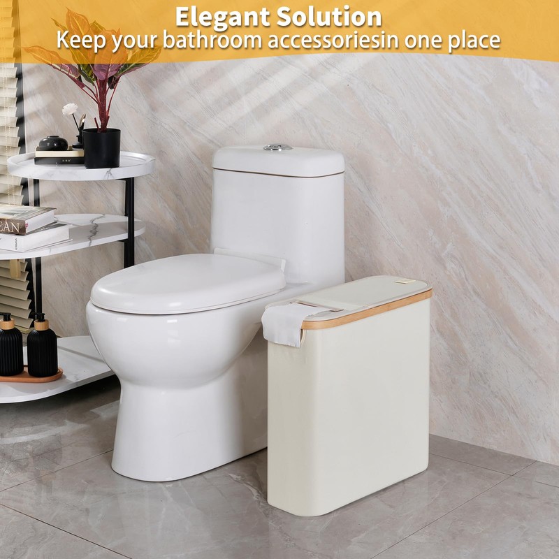efluky Toilet Paper Storage and Holder 2 in 1, Toilet