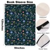 jealance Wildflower Pattern Book Lovers Gifts Waterproof Book Sleeve Book