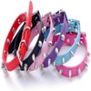 Small Spiked Dog Collar, Spiky Studded Stud Rivet Pu Leather
