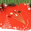 100 Pieces 5 Christmas Cocktail Picks,Assorted 5 Cocktail Toothpicks Santa