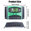 30A Solar Charge Controller, Solar Panel Battery Intelligent Regulator with