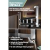 Menz Premium Door Coat Rack, 5 Hooks - Stainless Steel