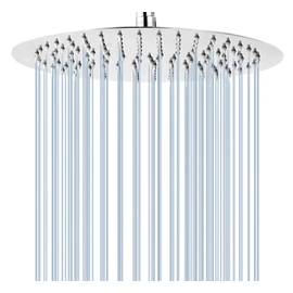 GGStudy Round 16 Inch Stainless Steel Shower Head - Rain Style Shower Head Chrome Rainfall Full Body Shower Heads