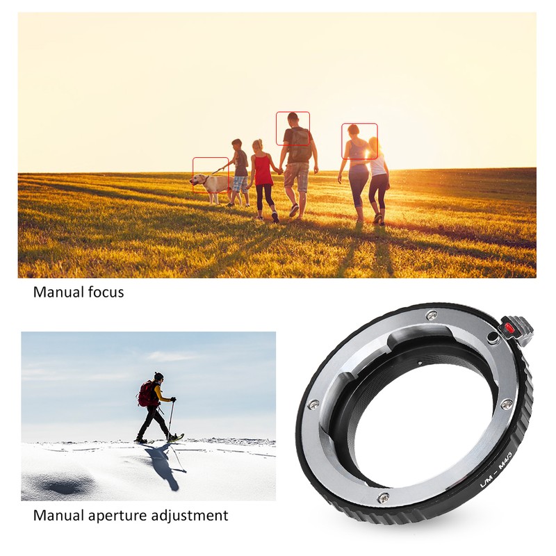 Fikaz l MM4/3 Lens Adapter Ring for Leica M Mount