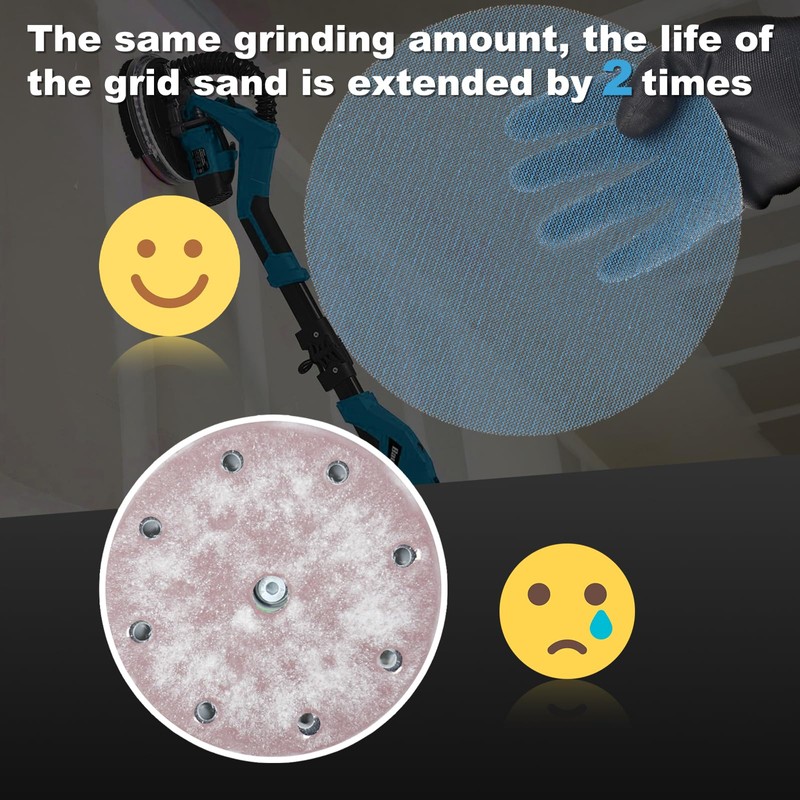 9 inch Mesh Abrasive Sanding Discs Dust-Free Drywall Sander Sandpaper