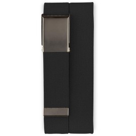 Harbor Bay by DXL Men's Big and Tall Stretch Webbed Belt Black