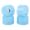4Pcs Skateboard Wheel Set Replacement 78A Hardness PU Translucent Flashing