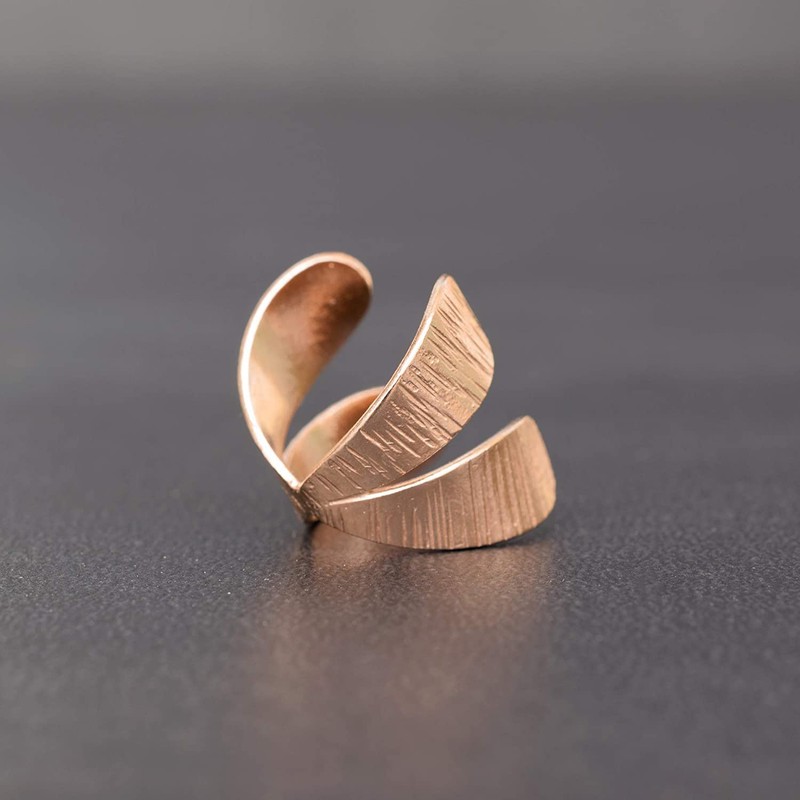 Gold Sterling Silver Ear Cuff Earring, Greek Ear Cuff for