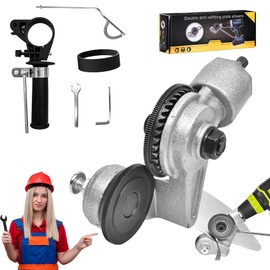 Sheet Metal Cutter, Electric Drill Plate Cutter for Precise Cutting of Aluminum, Steel, Copper, and Iron, Drill Cut Pro Metal Cutting Adapter for Heavy Duty Projects and Thin Metal Plates