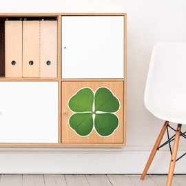 Large 210mm 'Four Leaf Clover' Permanent Sticker Decal for Cars/Windows/Bins/Walls etc (DW00032747)