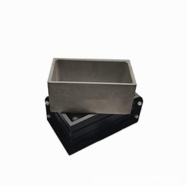 Yalulu Silicone Concrete Planter Mold - Rectangle DIY Flower Pot Molds for Succulent Craft Decoration