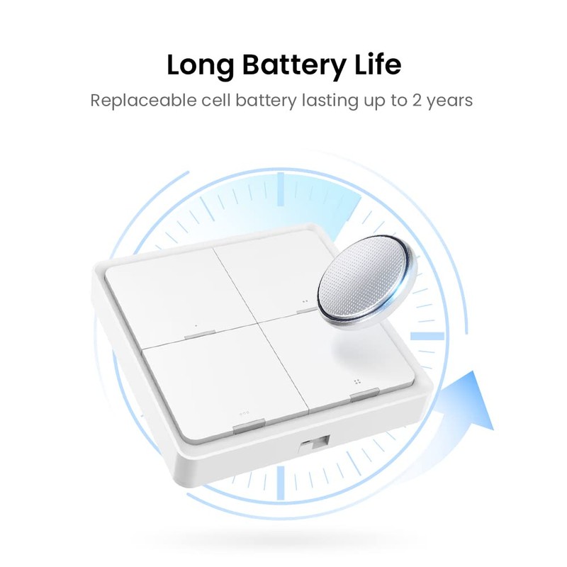 BroadLink Wireless Smart Button Scene Switch for Home Automation, Press