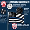 Anley Rip-Proof Double Sided 3-Ply Thin Blue Line US National