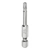 sourcing map T20 Security Torx Bit 1/4" Hex Shank 2"