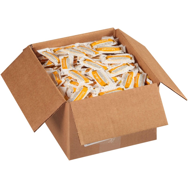 Portion Pack Mustard, 0.19-Ounce Single Serve Packages (Pack of 500)