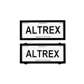 Number Plate Covers 5 Figure Standard Black Lines One Pair 5L NSW ACT SA WA NT