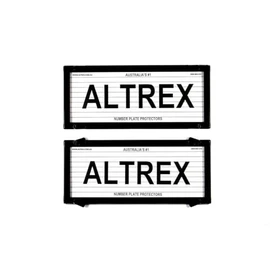 Number Plate Covers 5 Figure Standard Black Lines One Pair 5L NSW ACT SA WA NT
