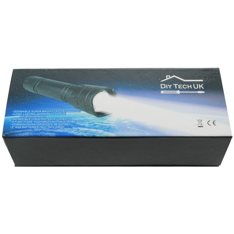 DIY TECH UK - Super Bright LED Torch - 300m