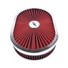 TEKKOAUTO 12" x 2'' Oval Super Flow Thru Air Cleaner