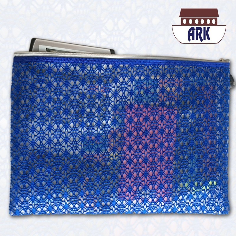 Versatile Decor Zip Up Make Up Mesh Plastic Pouch Bag
