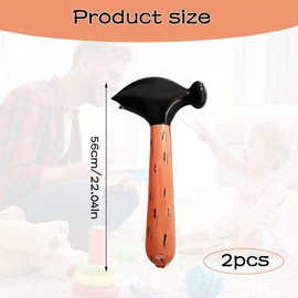 Toy Hammer,2 Pcs Inflatable Hammer,Blow Up Hammer,Hammer Toy,Blow Up Inflated Pool Bath Seaside Crazy Fun Toy Fun Hammers Party Game for Adult Children (Brown),Inflatable Toys